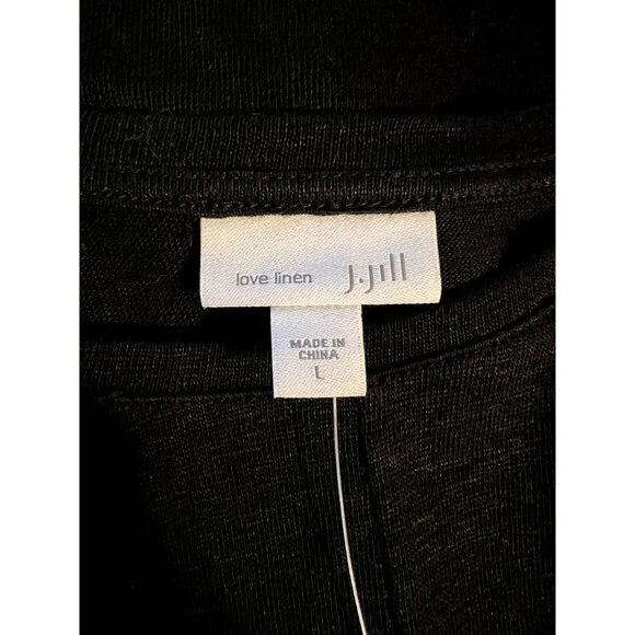 J.Jill Blue Linen Knit Draper Twist Front Tank Top LARGE Sleeveless shirt Tank S - Picture 4 of 7